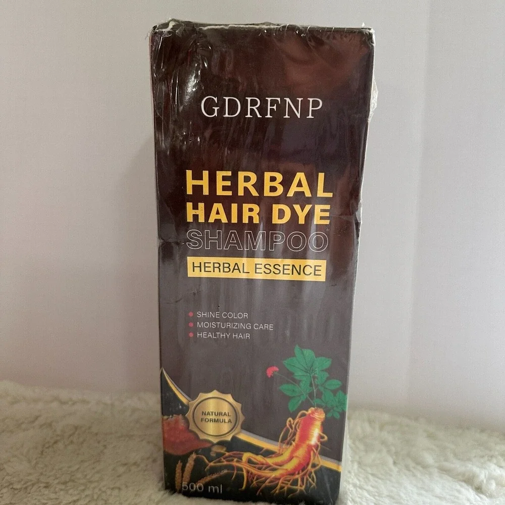 Herbal Hair Dye‎ Shampoo Herbal Essence 100% Grey Coverage - Herbal Ingredients